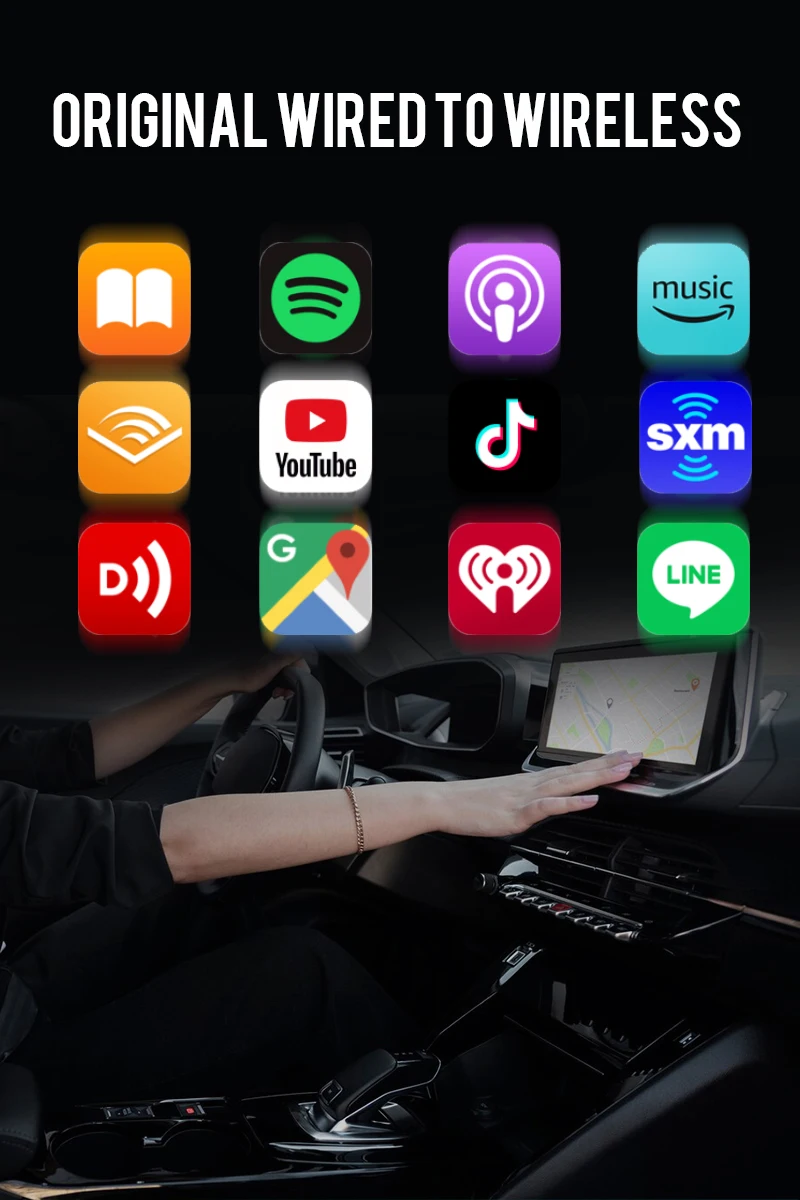 Seamless Wireless Carplay Android Auto Adapter Transform Wired Carplay To Effortless Wireless Connection Carplay Box