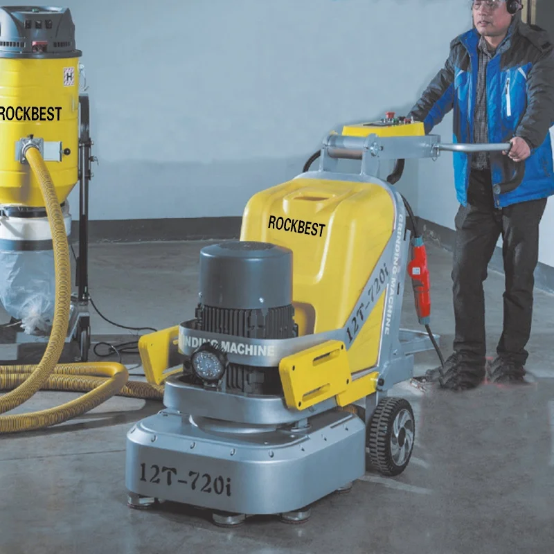 220V/380V integrated gearbox concrete floor grinding machine