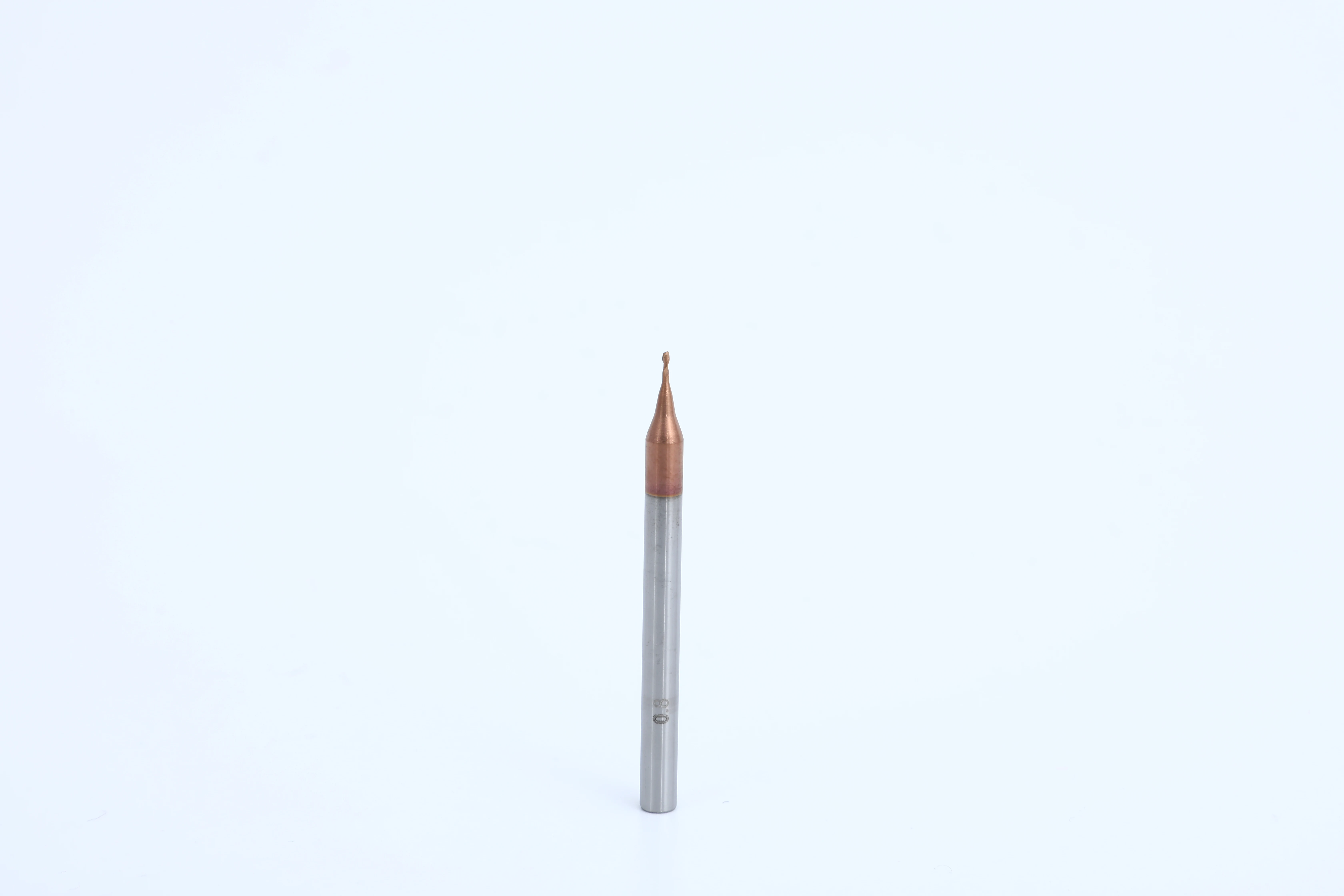Coated 55 Degree Micro Diameter Ball Nose End Mill CNC Controllable 50mm Overall Length Customizable OEM/ODM Steel Processing
