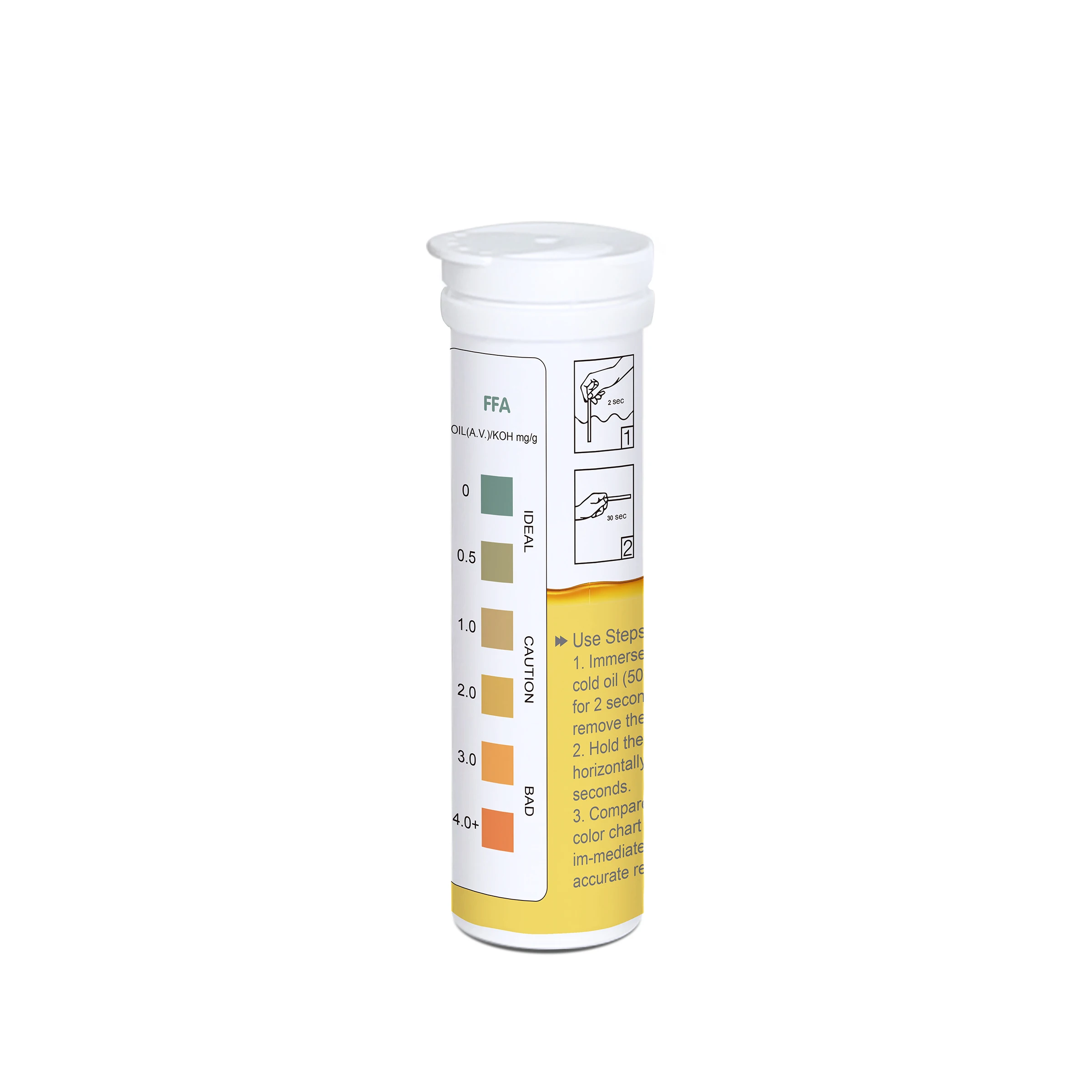 Changchun MDC  cooking oil  test strips test for free fatty acid in oil