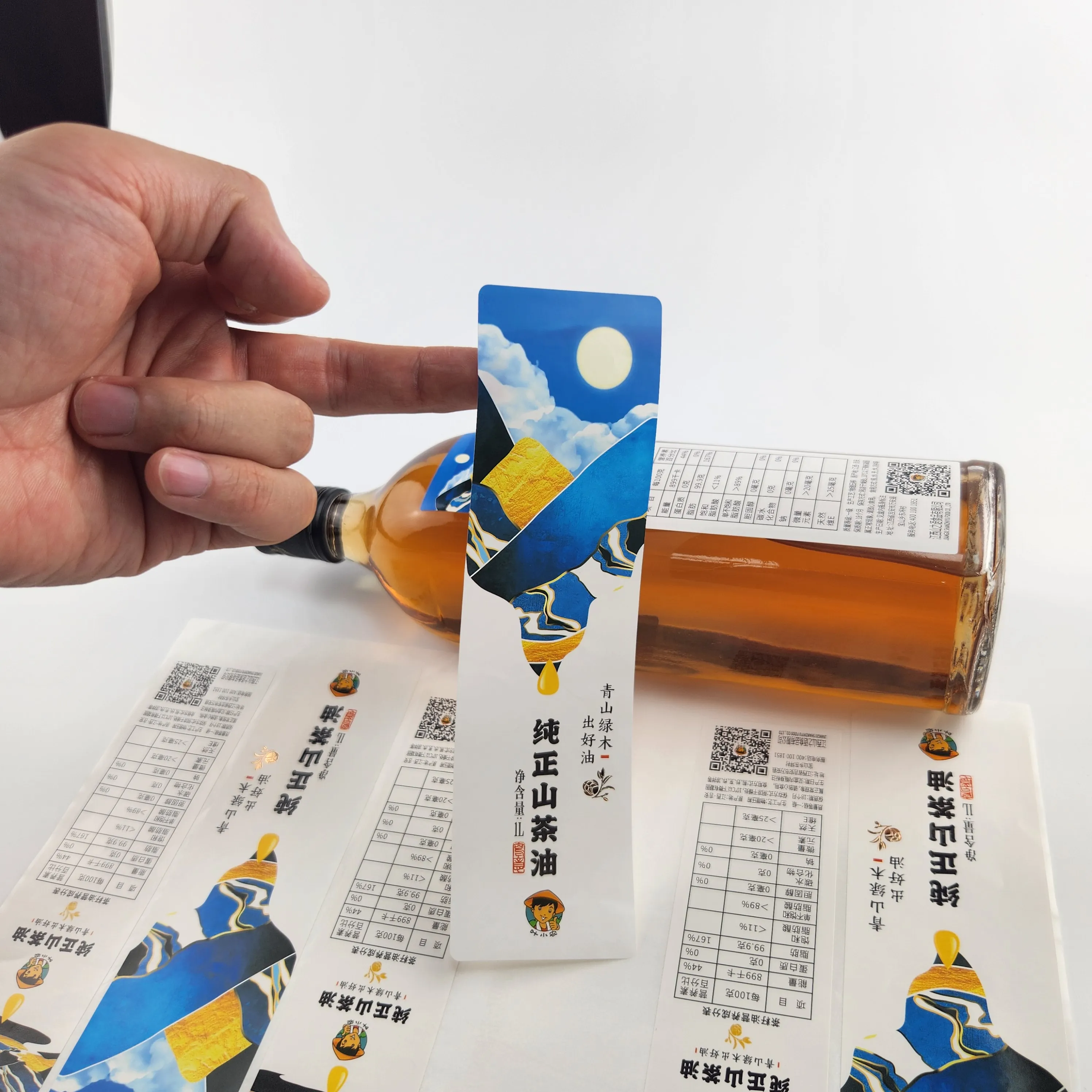 High Quality Custom Self-Adhesive Printing Supermarket Frozen Food Label Sticker Food Packaging Waterproof Edible Oil Label