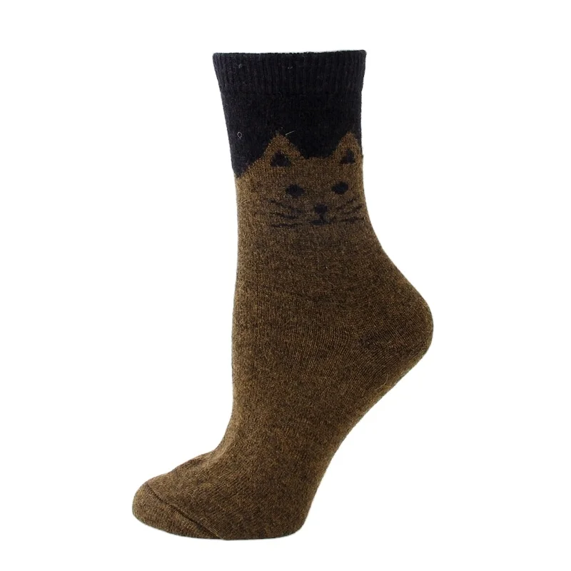 Wholesale good quality Woman Winter Christmas Wool ladies Thicken Socks