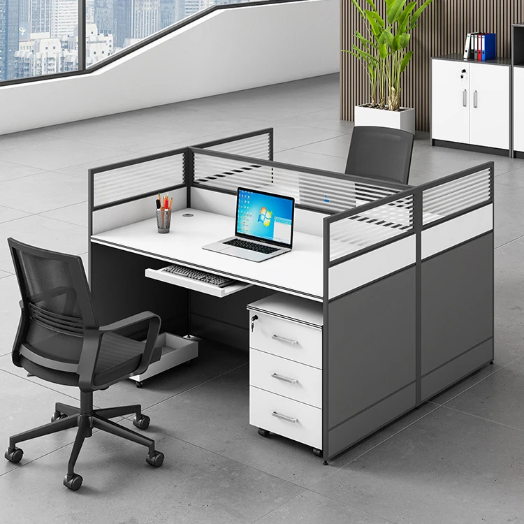 Open Workstation Desk with Table Partition Cubicles Innovative High Quality 2 Person Office Desk Furniture