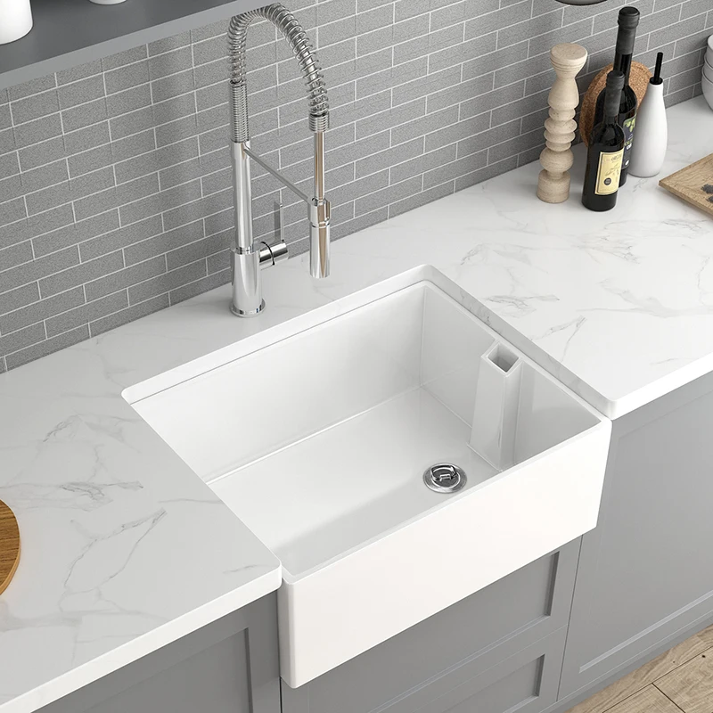 Индивидуальный размер Cupc одна чаша фарфоровый глубокий керамический подкрепление кухонная раковина