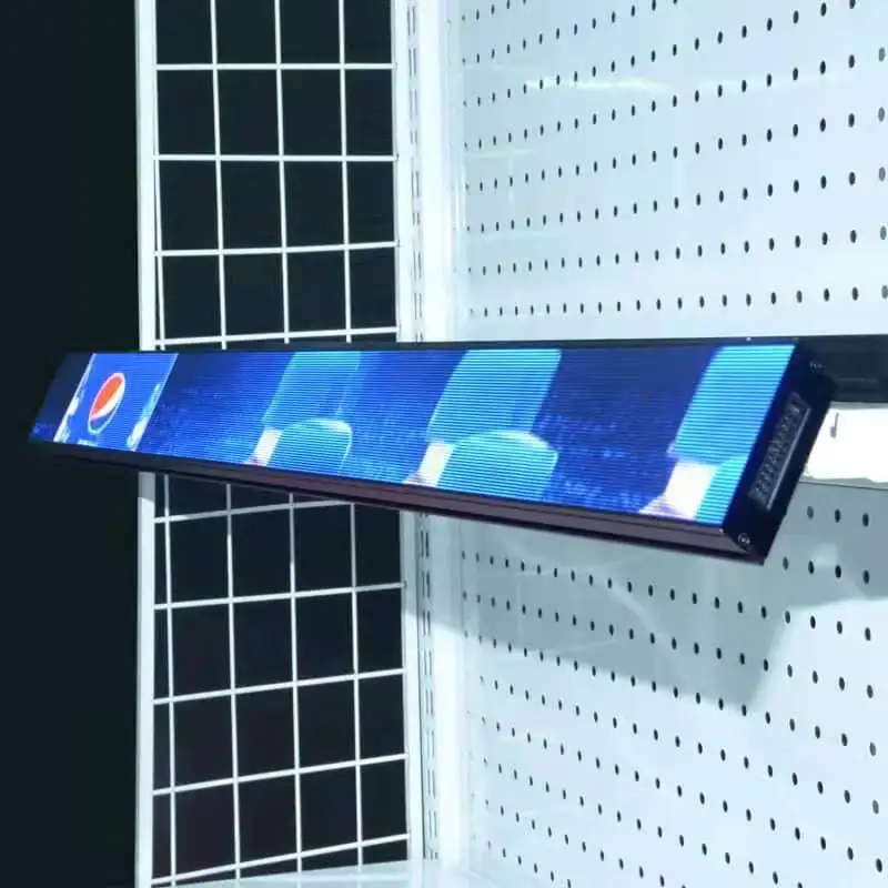 Розничная продажа в супермаркете стена Cob P1.25 P1.875 P1.9 комнатная Hd панель цифровая вывеска продукт Edge умный экран полка светодиодный