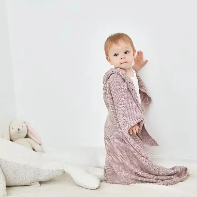 100% Pure Cotton Knitted Baby Blankets Newborn Baby Swaddle Wrap Sleeping Muslin Blankets High Quality Quilted Baby Blanket