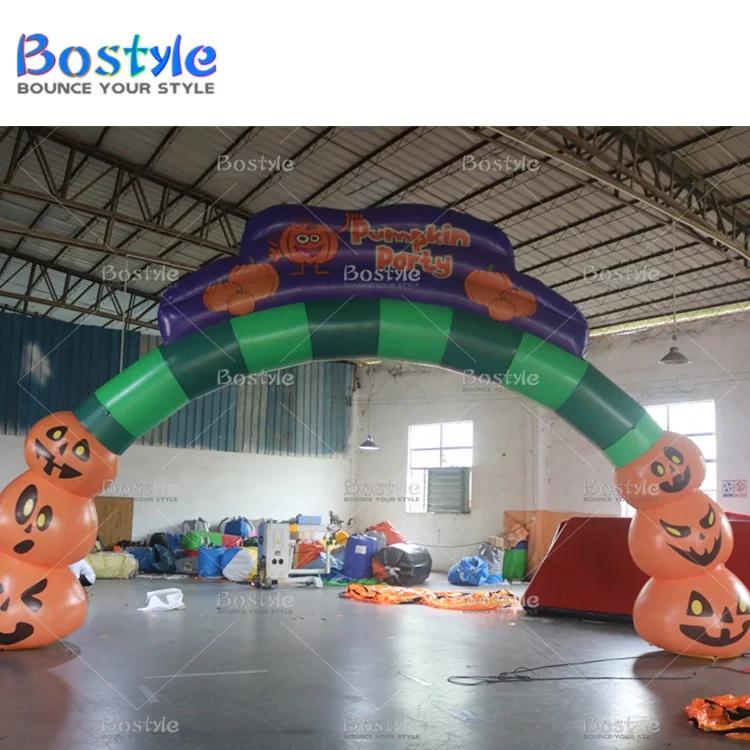 Customized size Halloween inflatable archway inflatable pumpkin archway inflatable arch for event decorations