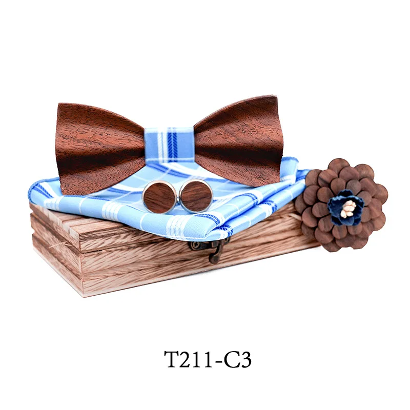 Деревянный галстук-бабочка с логотипом заказчика, деревянный галстук-бабочка для мужчин с коробкой, деревянный галстук-бабочка