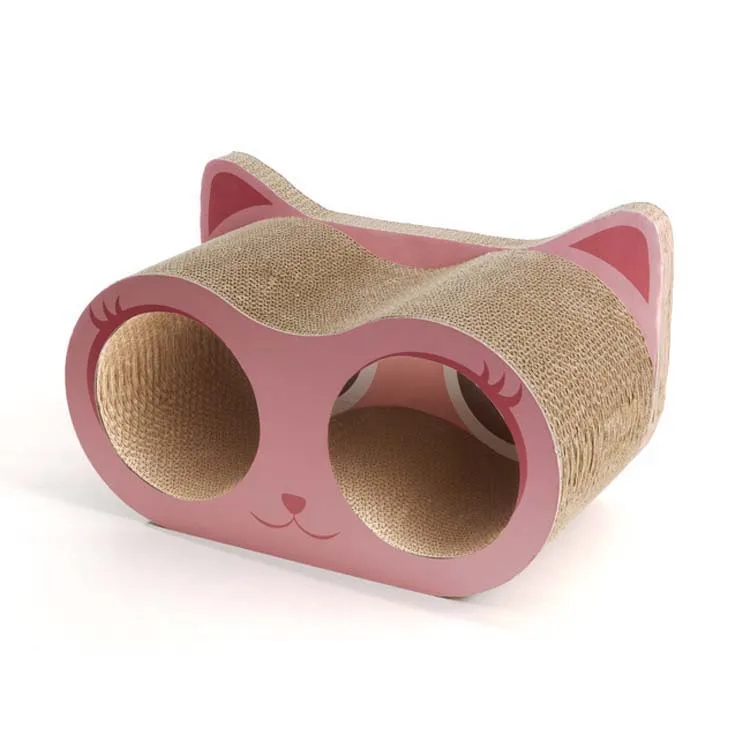 Factory Direct Sale Custom Cat Scratcher Cardboard For Cat Cheap Durable Corrugated Grinding Claw Eye Shape Cat Scratcher
