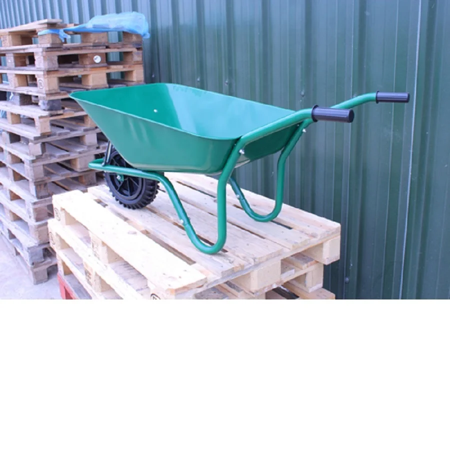 Easiload Green Wheelbarrow - 85 Ltr / 150kg Wheel Barrow - 100L Poly Tray 37 gal