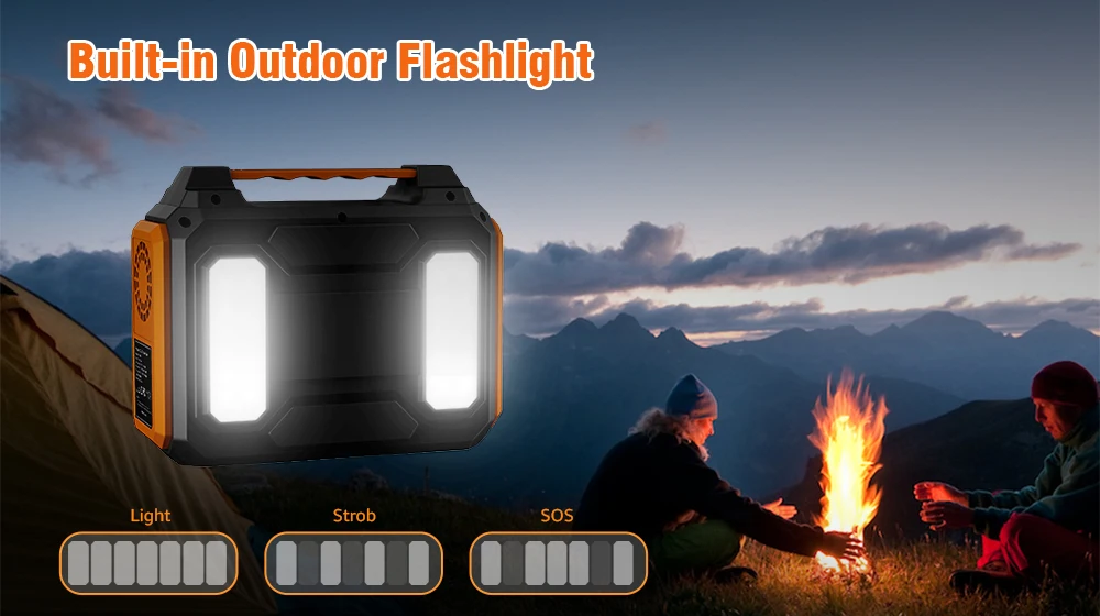 300W Best Sell, Solar Power Bank with 67500mAh, Solar Generator  for Tent Camping, RV Travel and Home Emergency