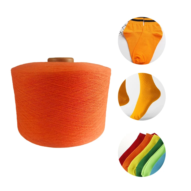 High Tenacity Knitting Machine Recycled Weaving Polyester Yarn Knitted Open End Acrylic Blended Yarn For Sale