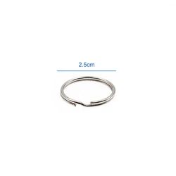25MM Split Key Chain Ring Connector Keychain with Nickel Plated, Split Ring