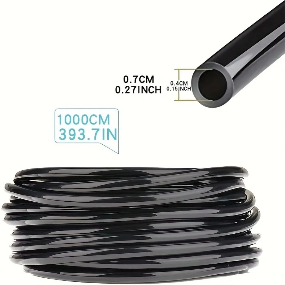 Outdoor Misting Cooling System Garden Irrigation Watering 1/4' Brass Atomizer Nozzles 4/7mm Hose for Patio Greenhouse