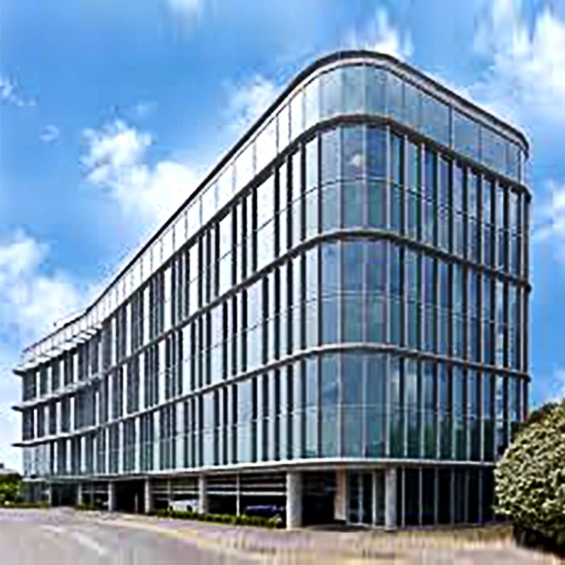 Double Glazing Frameless Facade Panels Exterior Curtain Wall Aluminum Stick Built Frame