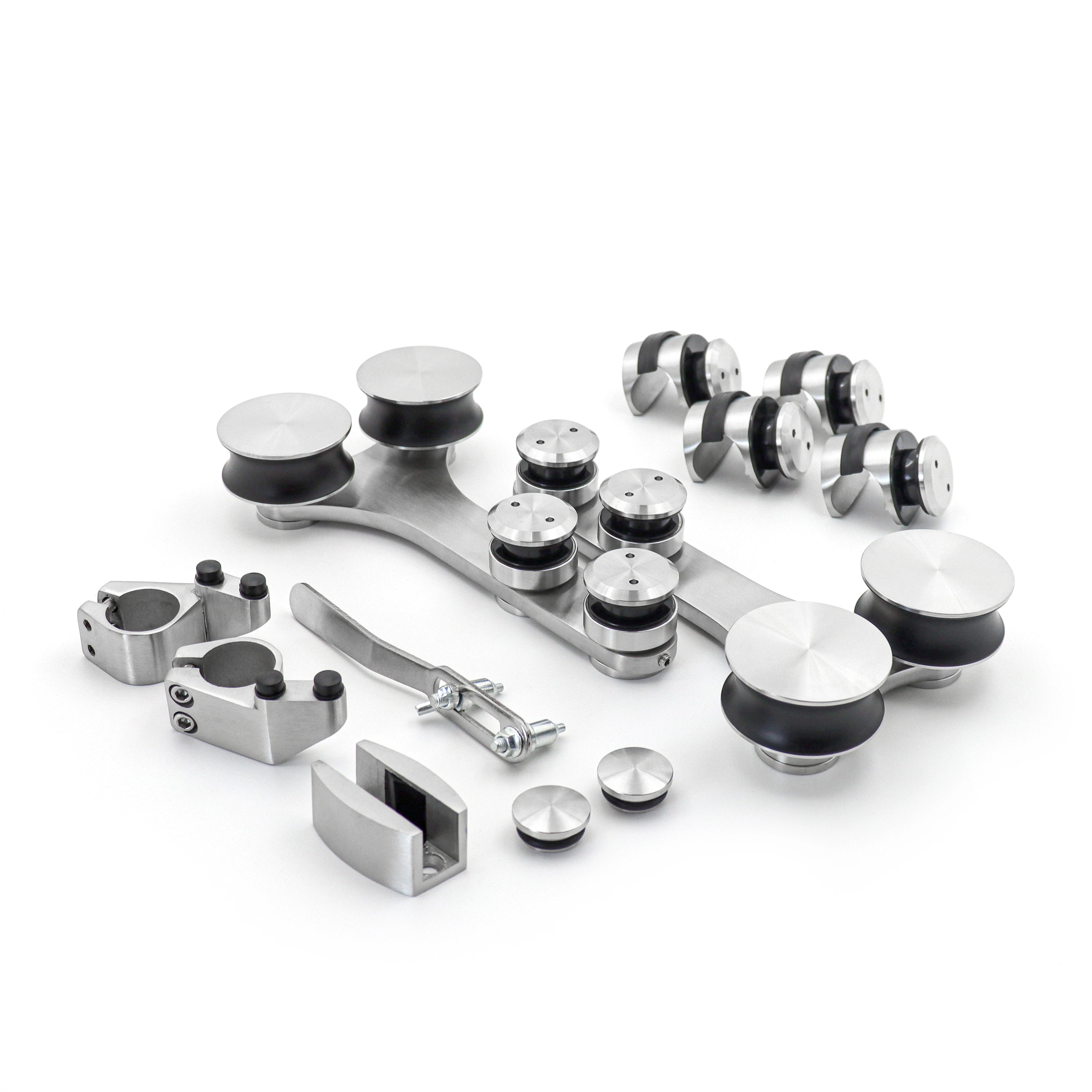Good bearing stainless steel sliding glass door hardware set