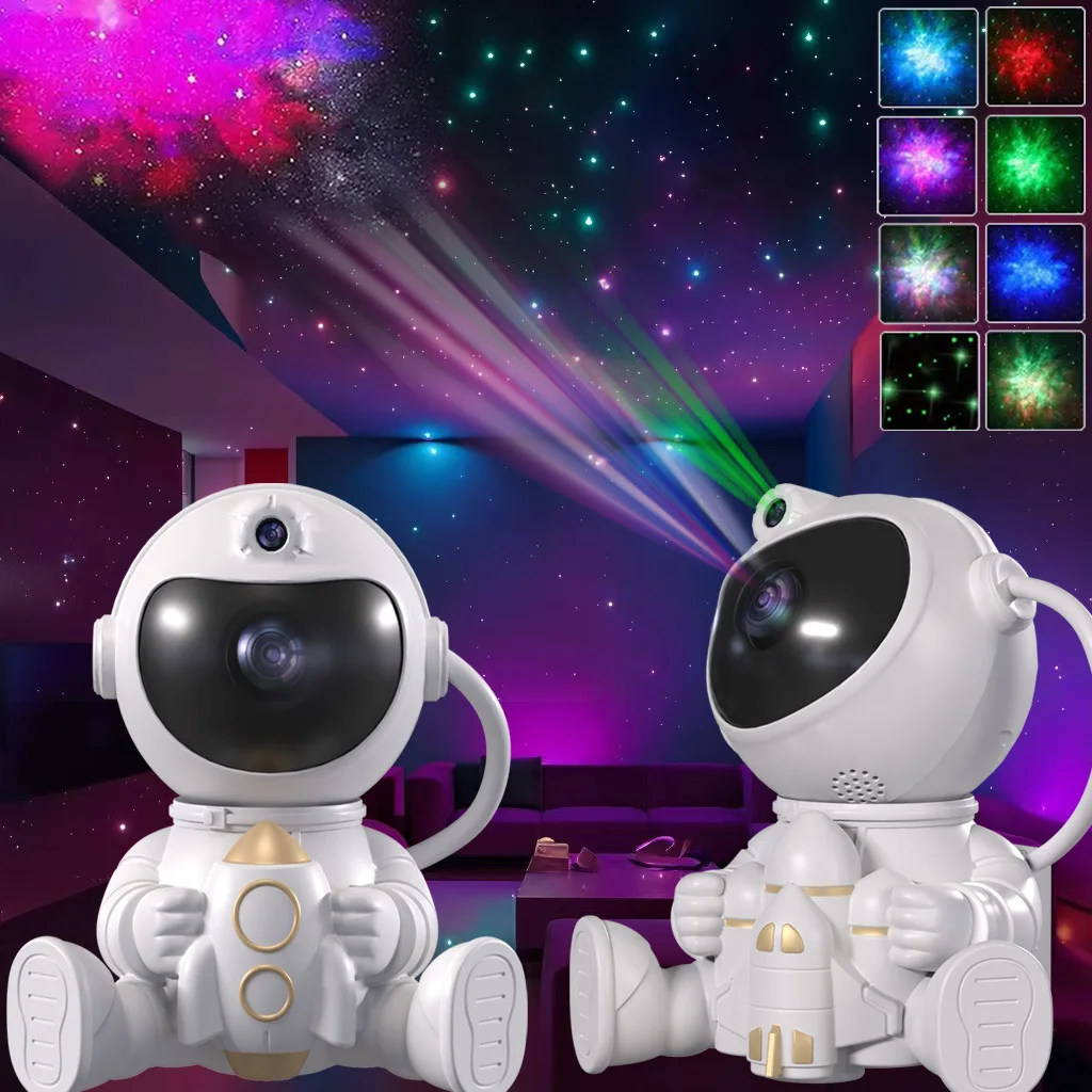 Ocean Wave Space Usb Robot Aurora Moon Sky Real Lamp Starry Smart Home Led Night Light Stars Astronaut Projector For Bedroom