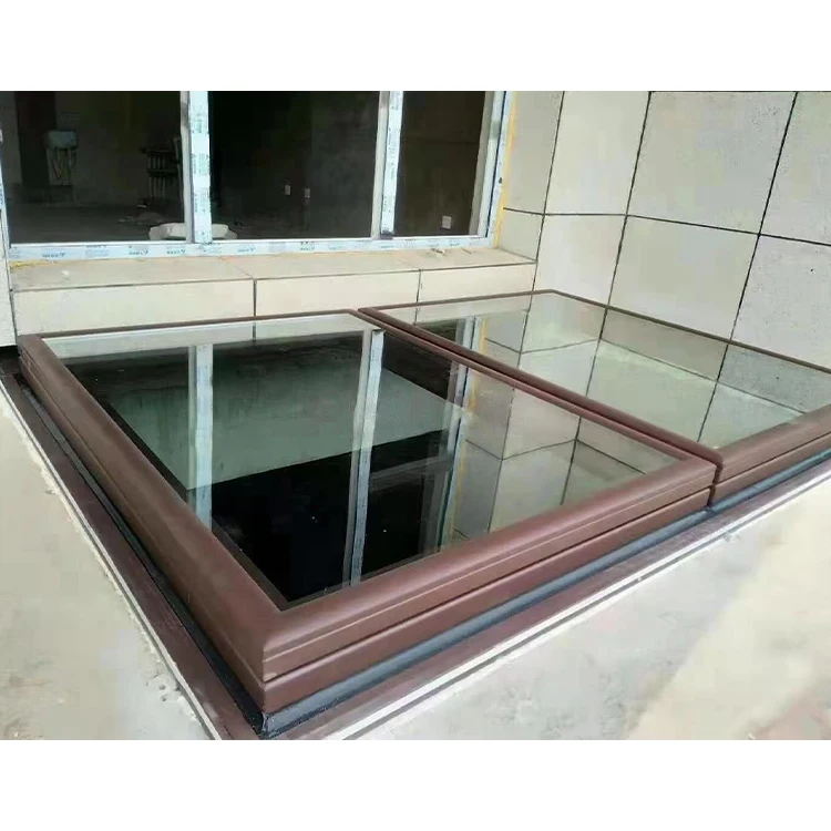 aluminum alloy frame double glass sliding windows sales factory price aluminum sky view skylight roof window automatic