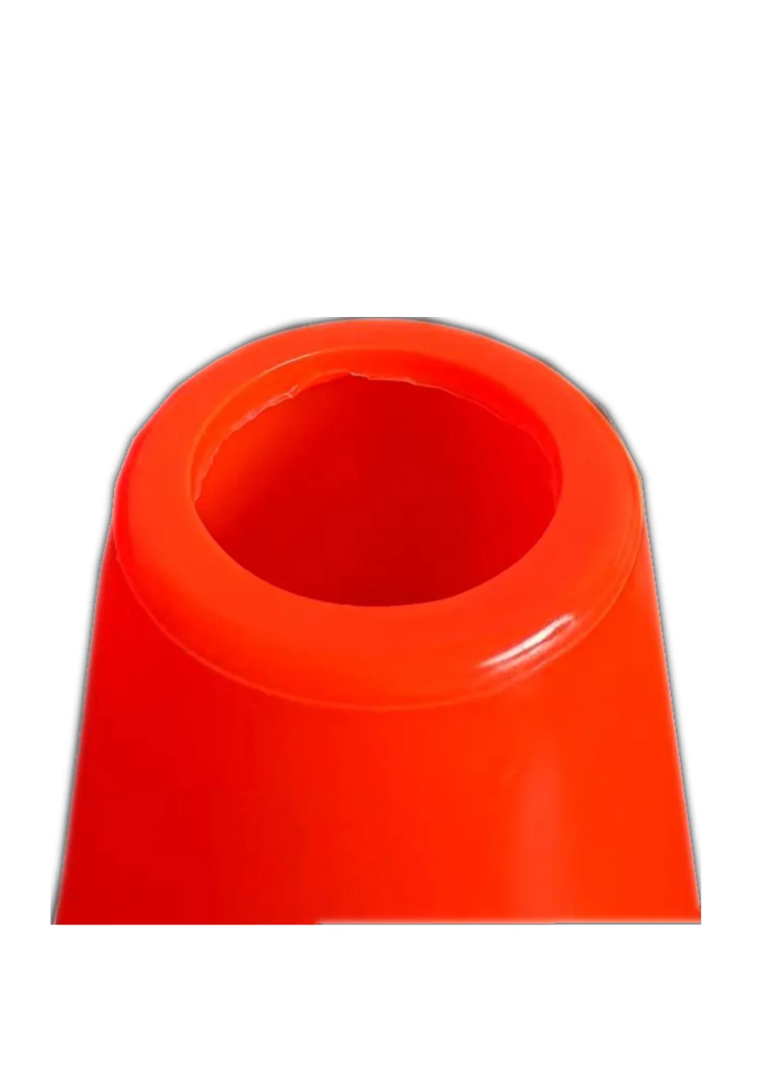 Durable and portable road safety PVC black base 30cm high reflective traffic cone wholesale