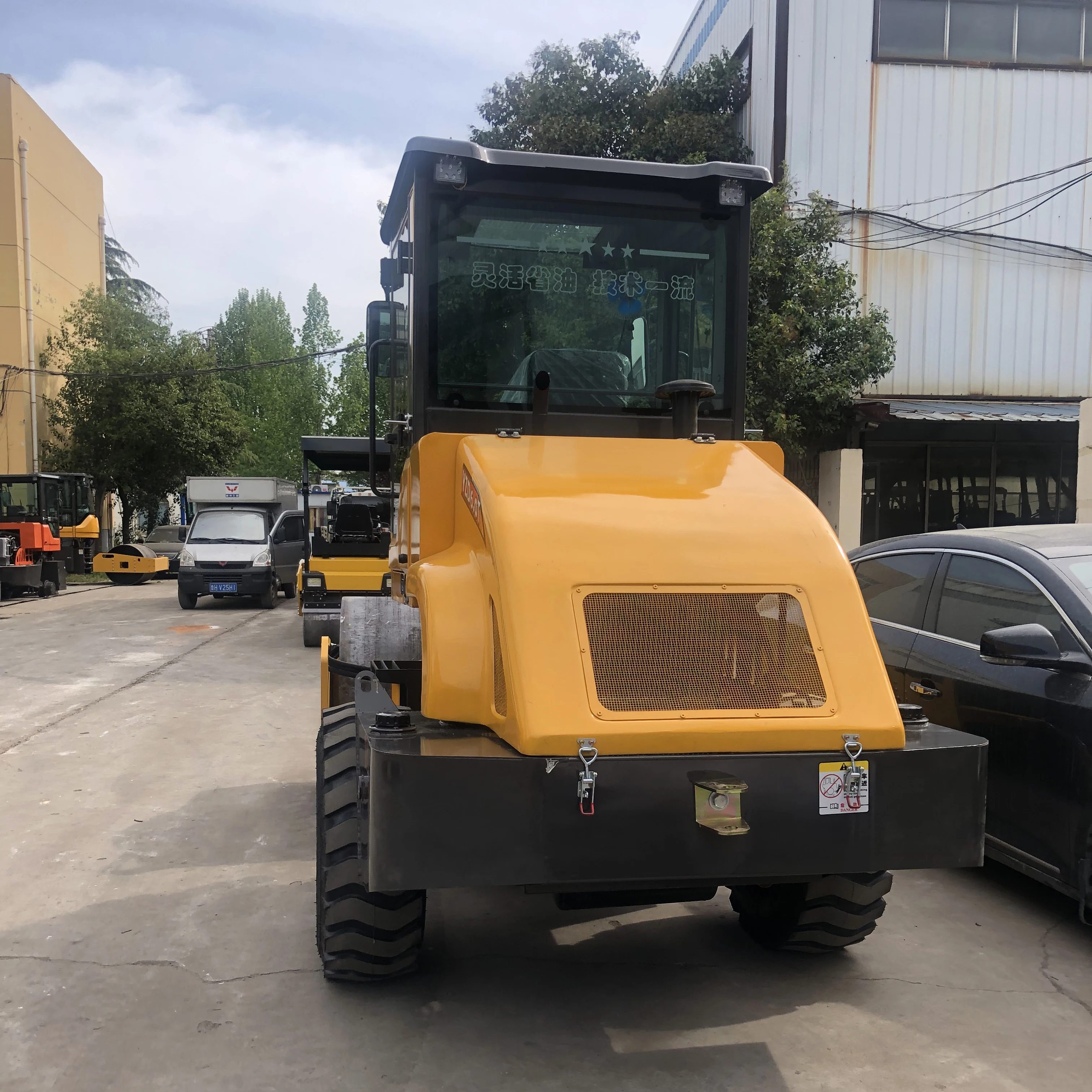 Двойной барабан Вибрационный Большой дорожный каток строительная техника Вибрационный гидравлический дорожный каток