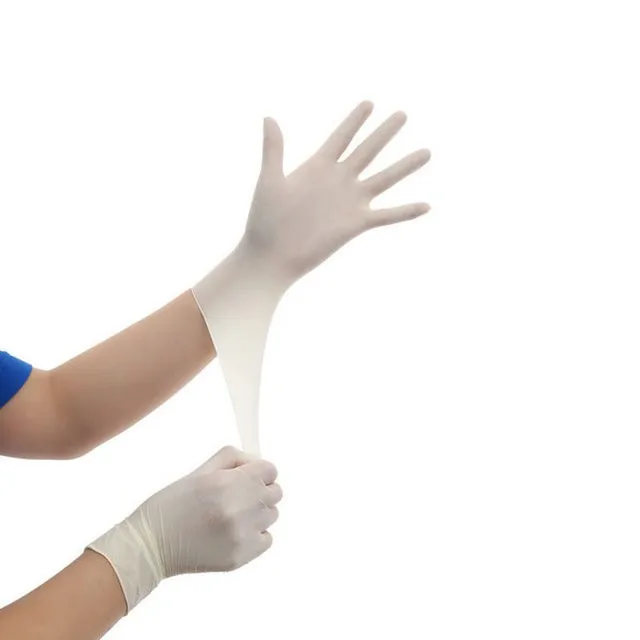 wholesale High Quality China manufacturer making machine household coated powder-free food grade dust-free gloves latex glove