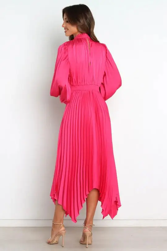 Customize Elegant Long Sleeve Ruffles v neck Factory direct sales long sleeved smockedz maxi dress