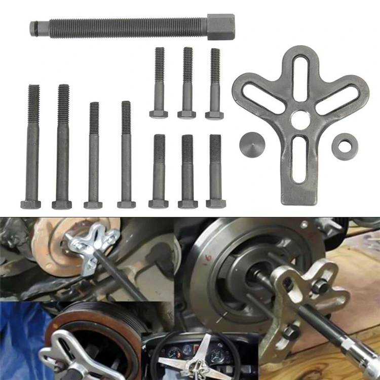 13 PCS High-Quality Steel Disassembly Removal Tool Set Puller Repair Kit Steering Wheel Harmonic Balancer