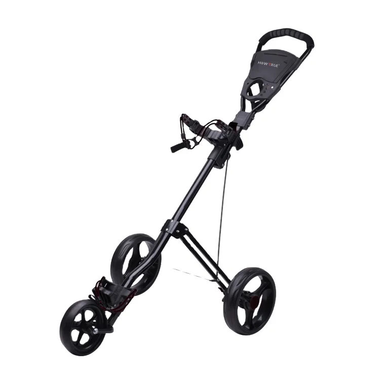 Factory Wholesale Golf 3 Wheels Push Cart Foldable