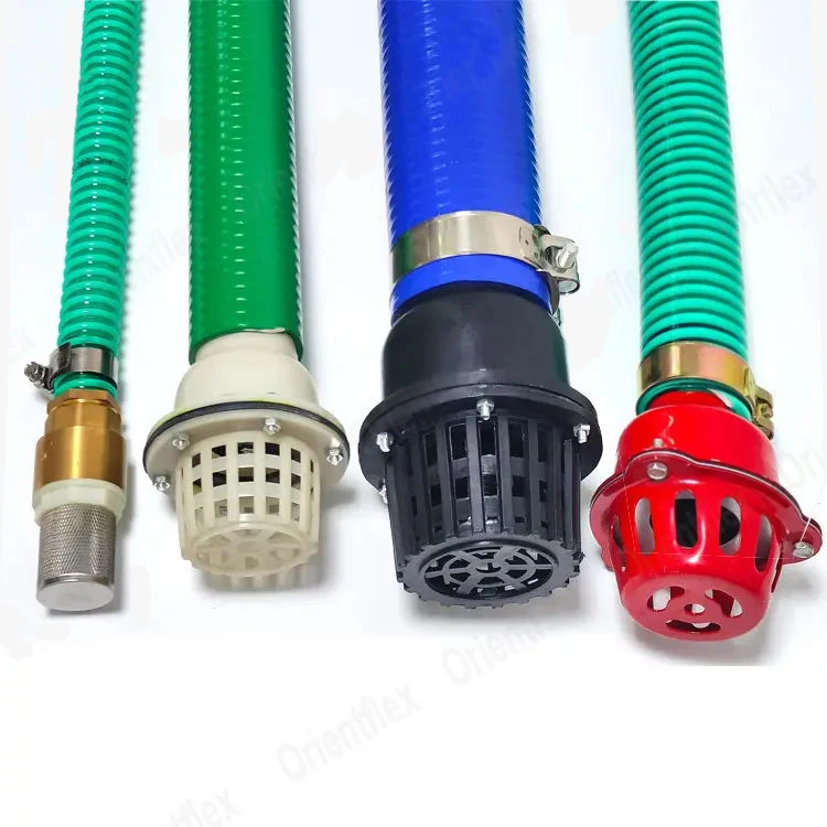 2 Inch Diameter Helix Spiral PVC Suction Discharge Hose Plastic Reinforcement Pipe / Customized Large Diameters