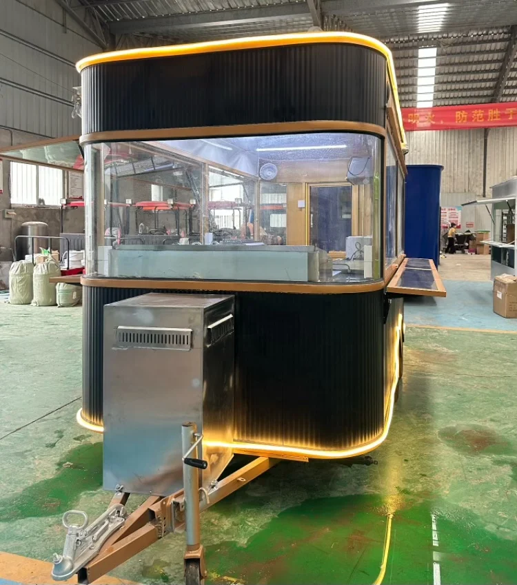 Long working life Multifunctional automatic halal food trailer/pizza food trailer/mobile food trailer for sale australia