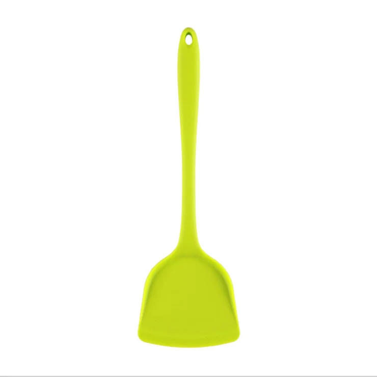 wholesale colorful Silicone leakage shovel, plastic slotted spatula&spoon silicone spatula