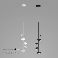 Nordic Cheap Hot Sell Modern Simple Acrylic Custom Decorative Ring Round Chandelier Ceiling Hanging Pendant Lamp Indoor Lighting