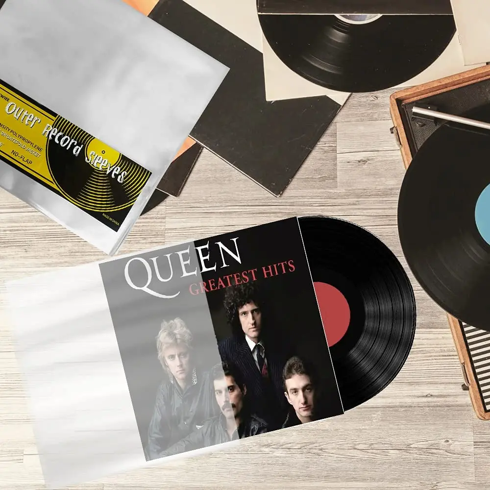 Eco Friendly Clear High-Density Polypropylene Vinyl Record Outer Sleeves