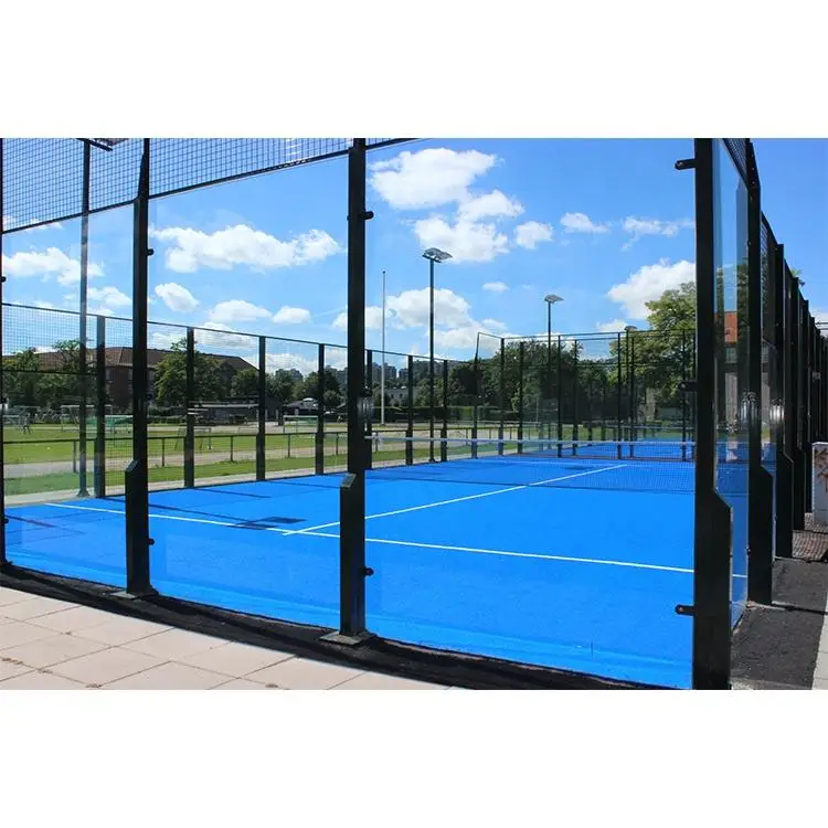 PadelcourtHot Sale Padel Ball Court Indoor or Outdoor Sports Field Paddle Tennis Court With Roof