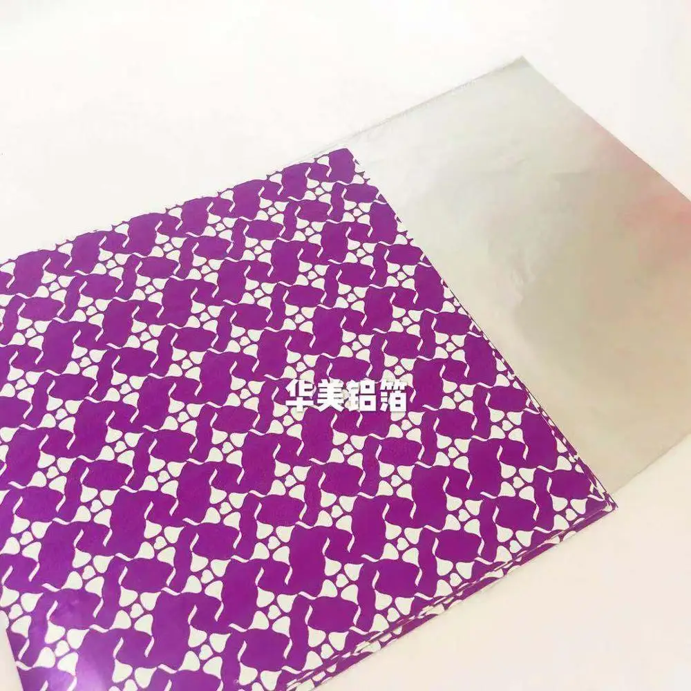 customized color  printed aluminum foil sheet for chocolate tea cake candy gift food bread mooncake  packing