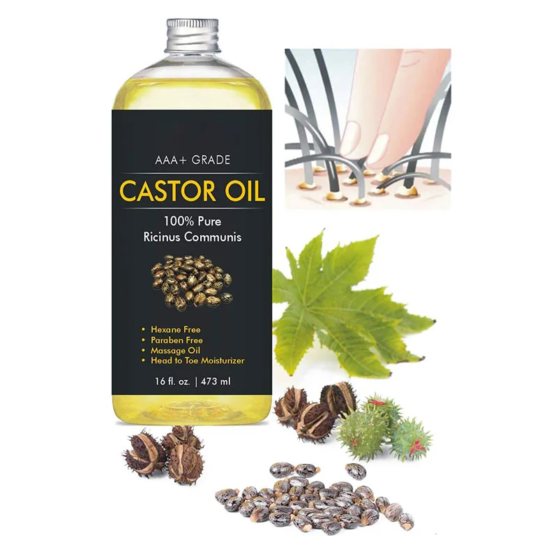  100% Pure Organic Emollient For Hair Castor