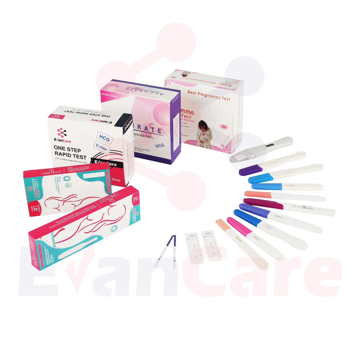 Accurate ovulation lh test strips and pregnancy test kit
