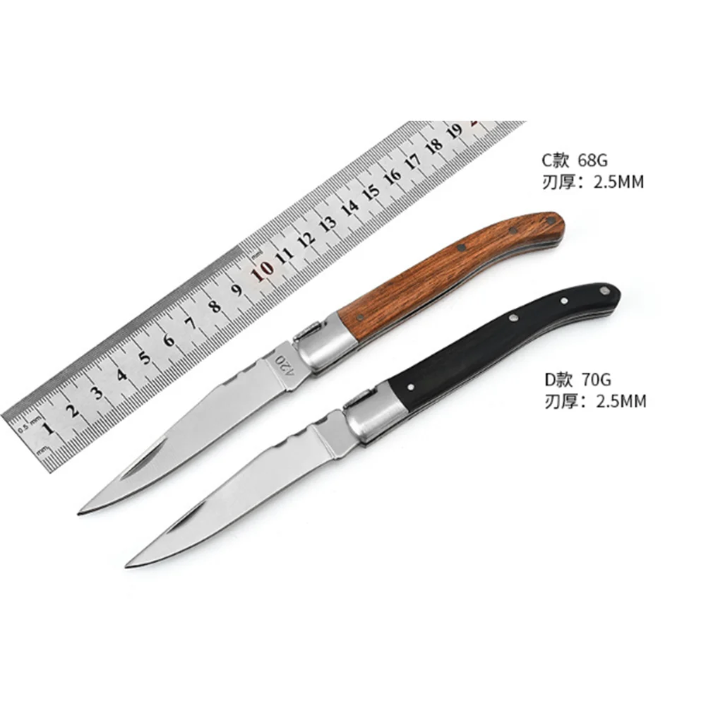high quality French wooden handle multifunction Laguiole folding pocket knife with Corkscrew