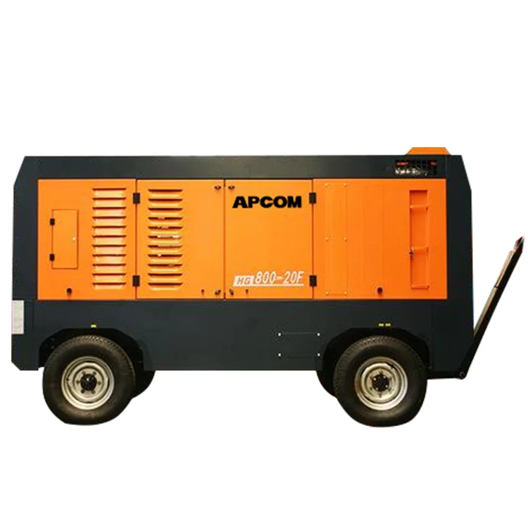 APCOM aircompressors diesel screw air compressor 20bar high pressure portable screw aircompressor for mine drilling rig