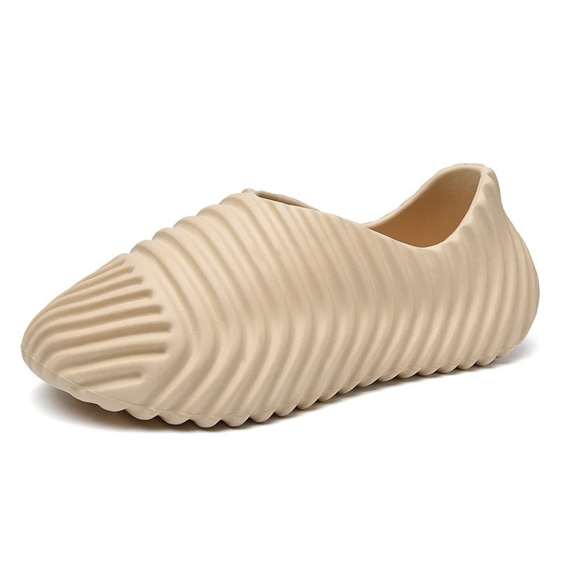 Wholesale Custom Summer Winter Cotton Men Slippers Kanye Fish Bone Sandals Foam Runners Men Sandals