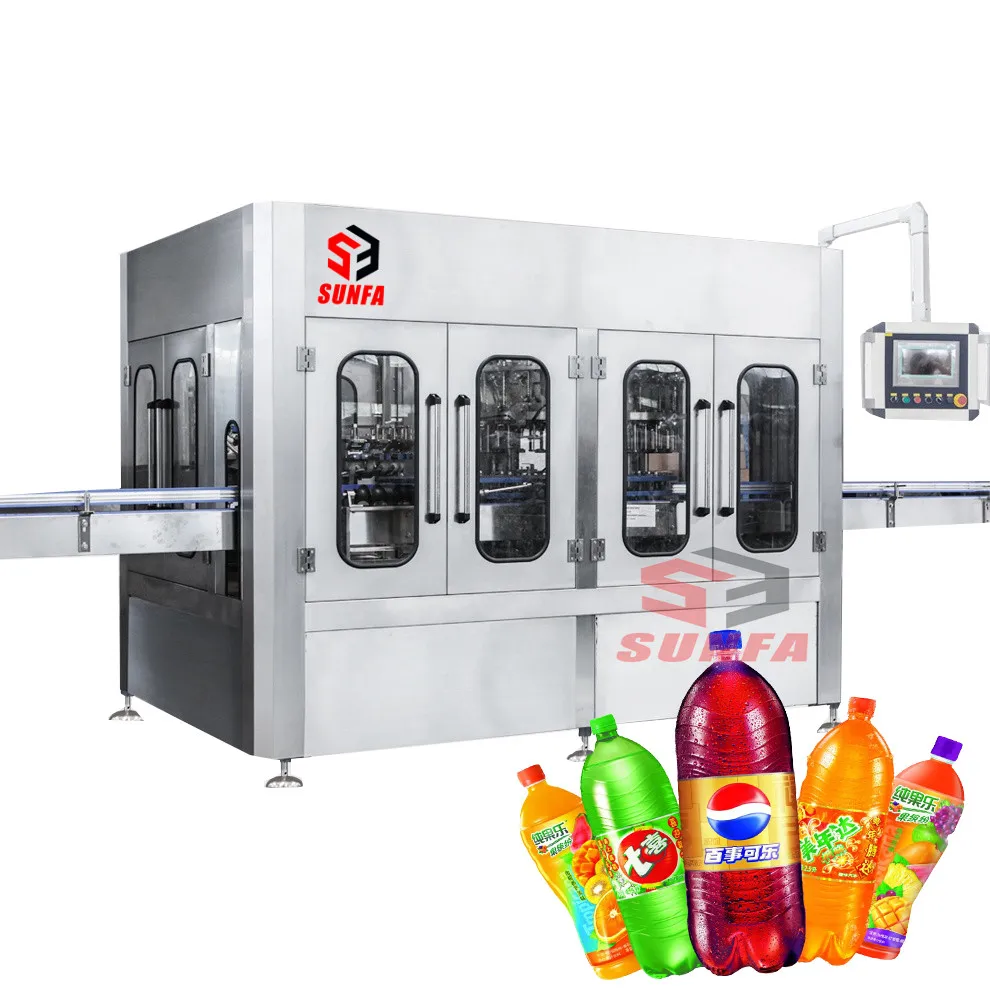 Factory Price Manufacturer Carbonated Soft Drink Soda water PET Glass Bottle Cola Making Filling Machine