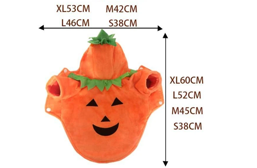 2024 new design pets Halloween pumpkin clothes funny costume pumpkin transformation costume small dog clothing wholesale