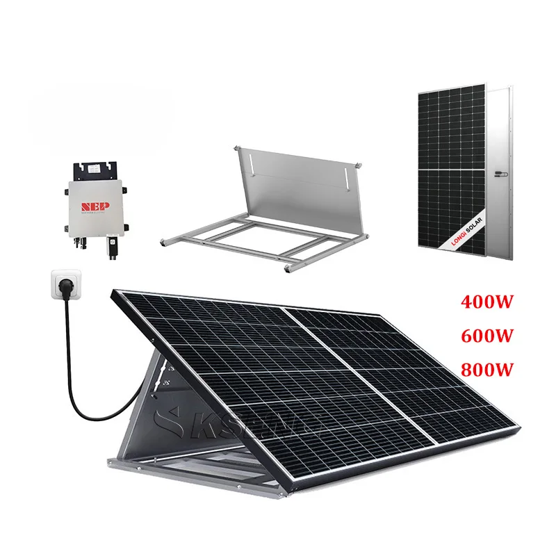 Eu Warehouse Balcony Solar System 400w 600W 800W Small On grid Solar Balcony Power Plants Balkonkraftwerk