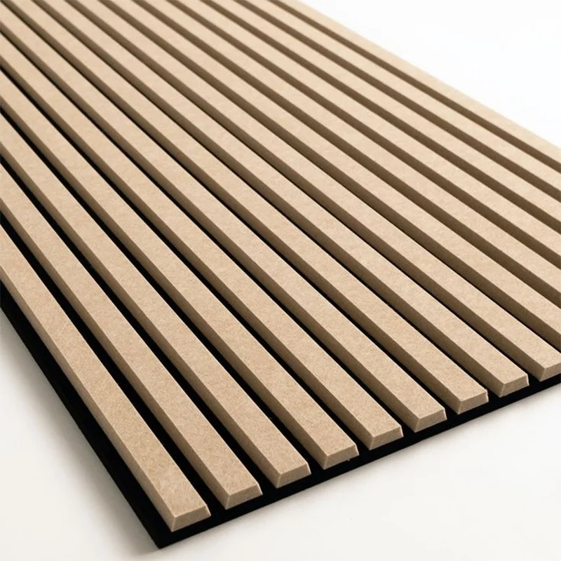 High Quality Soundproof Wall Panels Mdf  Wood Slatted Wall Acoustic Panels For Interior Decoration Wall And Ceiling