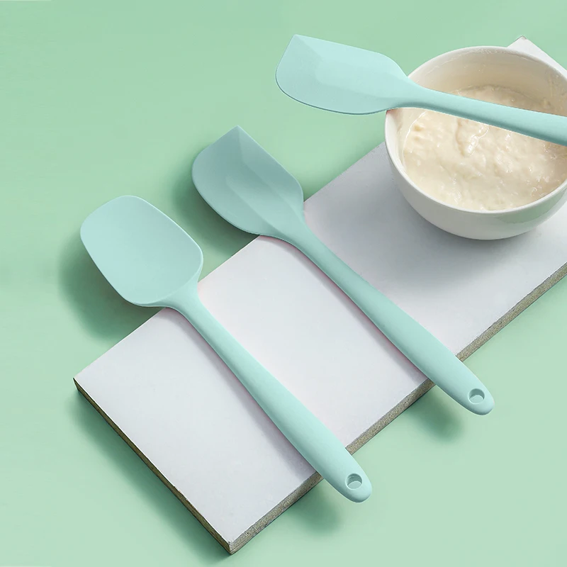 Food Grade Cooking Non Stick Butter Mini Kitchen Pastry Tools Heat Resistant Smoother Dough Cream Scraper Cake Silicone Spatula
