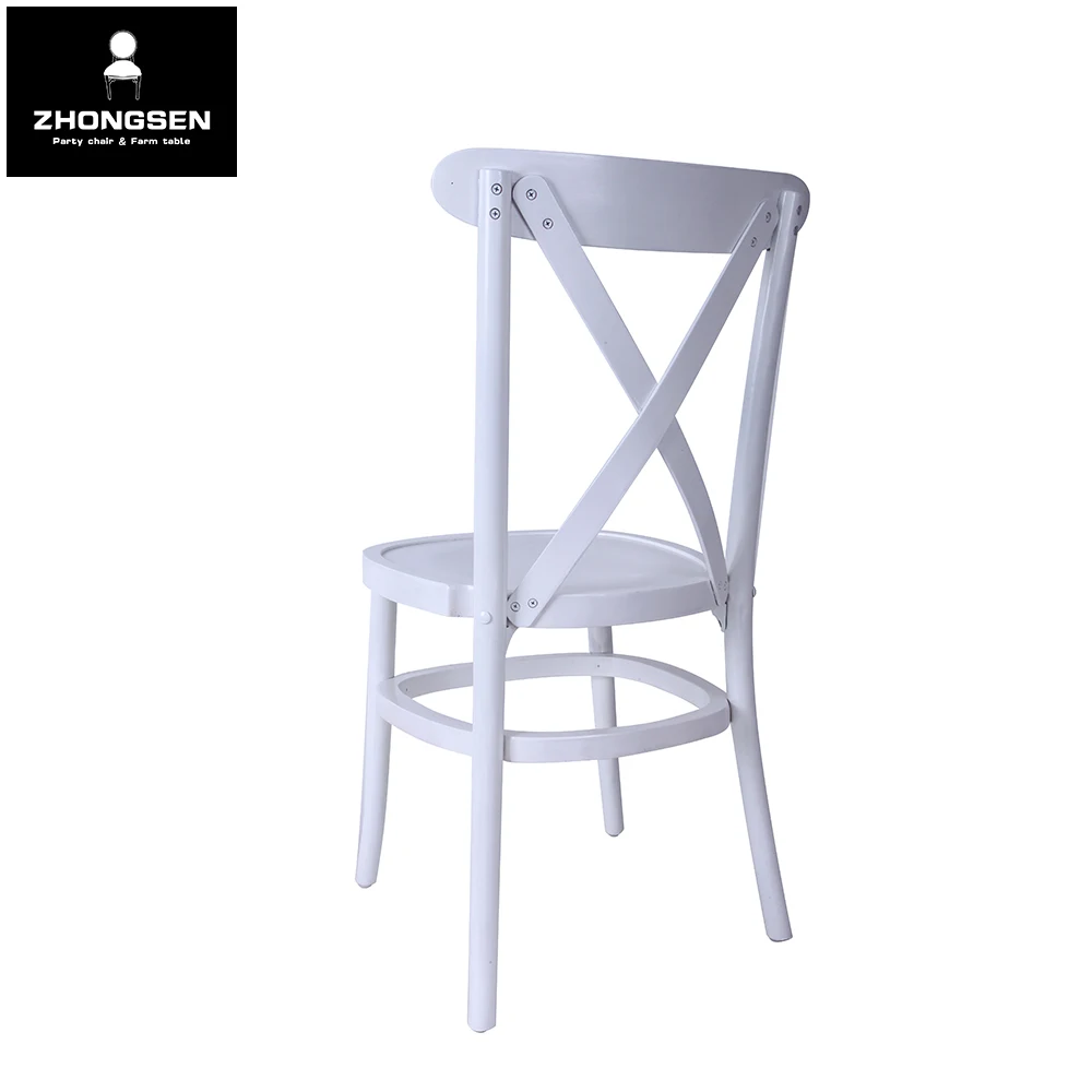 Wholesale Luxury Furniture Hotel Banquet Chairs for Wedding Event Party Gold Frame Dining Cross Back Tuscan chair