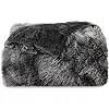 Soft Fuzzy Faux Fur Throw Blanket Grey Cozy Fluffy Plush Sherpa Fleece Blanket,