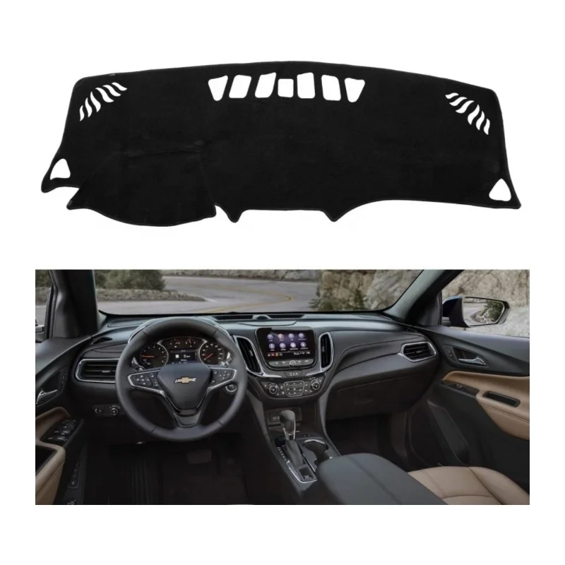 Car Interior Accessories Sun Glare Protector Non-slip Dashboard Mat Dashboard Cover for Chevrolet Equinox 2018-2022