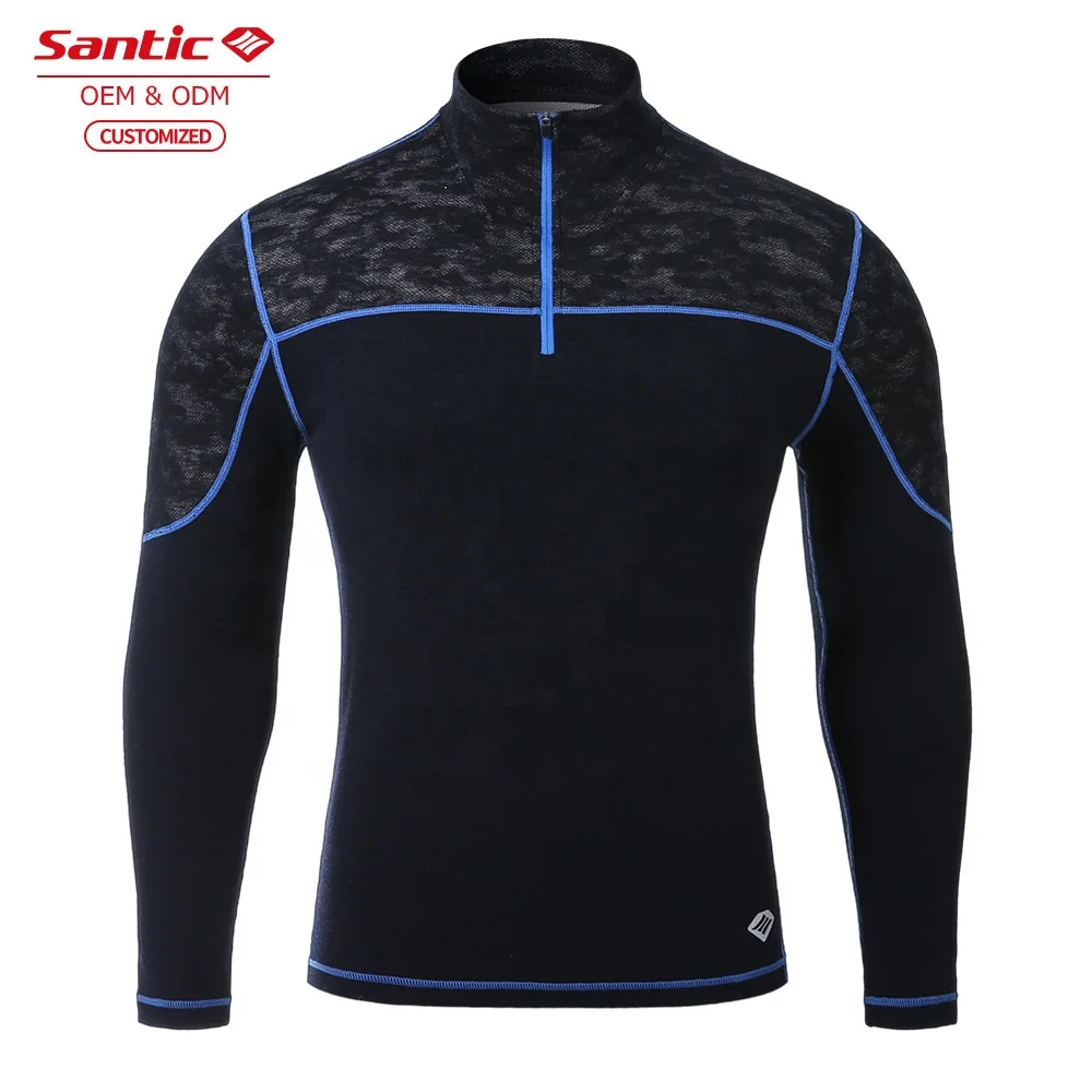 wind proof Thermal retention mens 1/2 zip long sleeve sports Gym zip jacket for men
