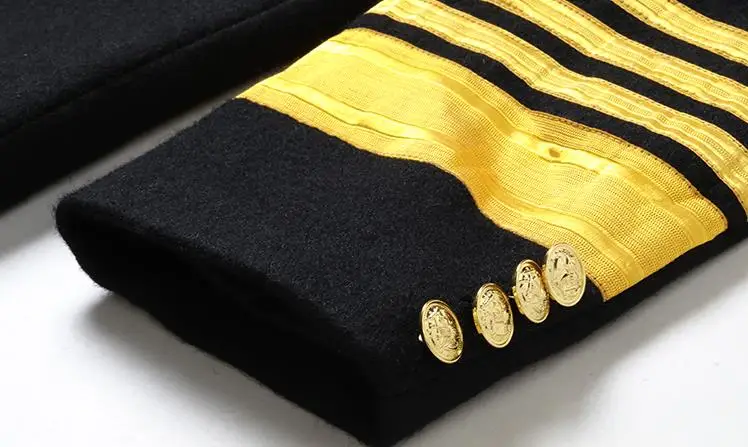 2019 New Design Security Overcoat Guard Jacket Black Security Guard Uniforms